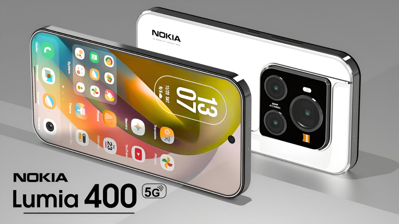 Nokia Lumia 400 5G: batería 6200mAh, Snapdragon 8 Elite y cámara 200MP