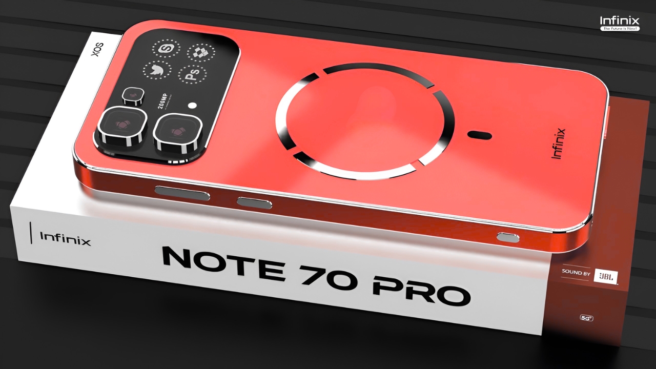 Infinix Note 70 Pro 5G: Snapdragon 7s Gen 5, Cámara de 200 MP y Batería de 6500 mAh